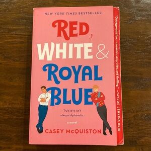 New York Times Bestseller Red, White & Royal Blue by Casey McQuiston